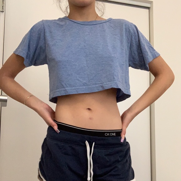 American Apparel short sleeve cropped t shirt (OG $ ~ 45) size OS - Picture 4 of 4